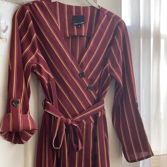 Sweet Claire Striped Button Down Dress Size S - Picture 6 of 9